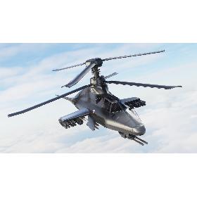 3D Ka-58 Black Ghost Attack Helicopter